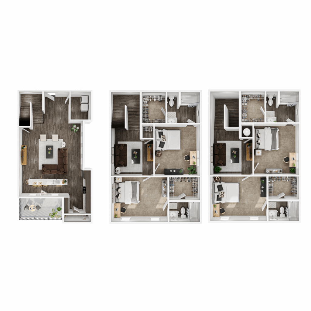 4BR/4BA – Townhome Skyline