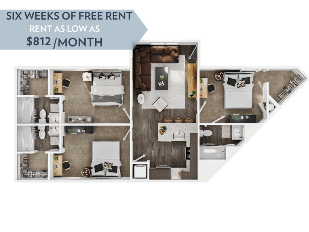 3BR/3BA – Gallatin