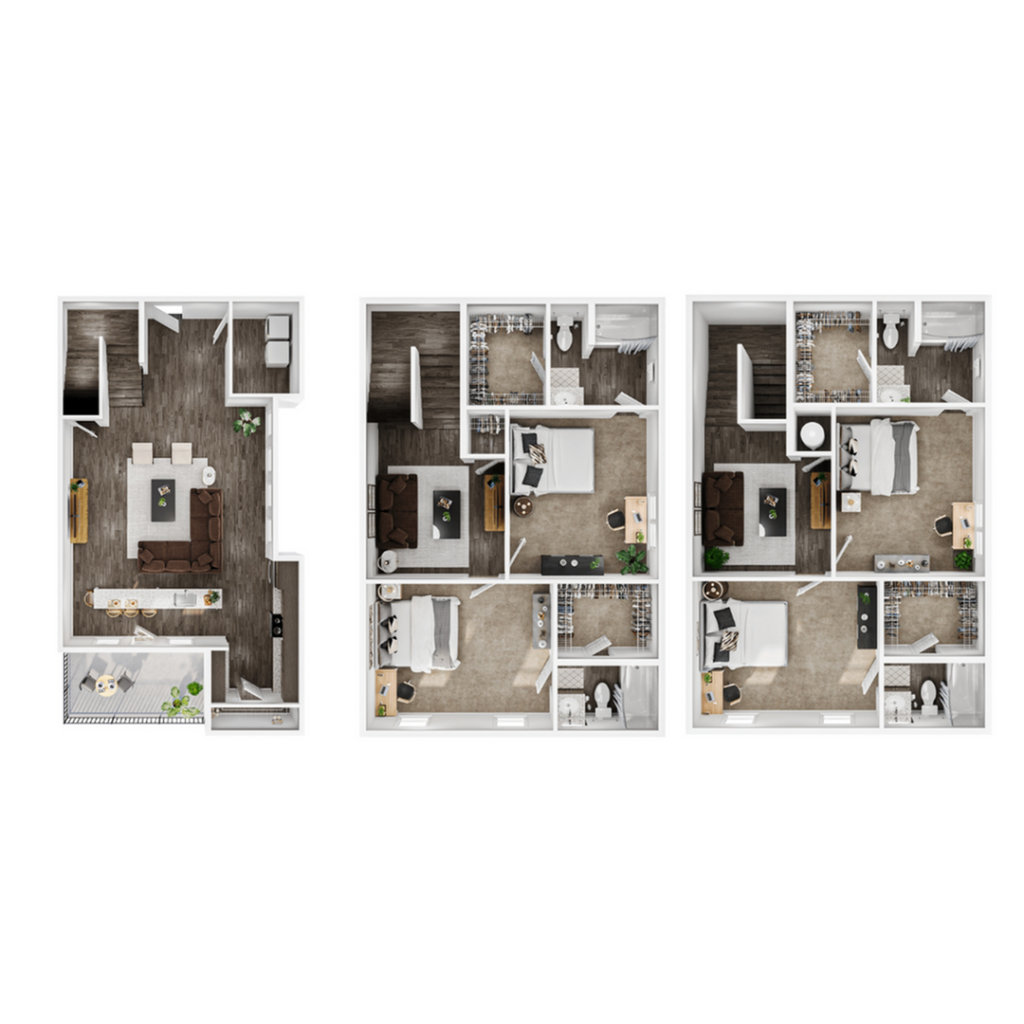 4BR/4BA – Townhome Skyline