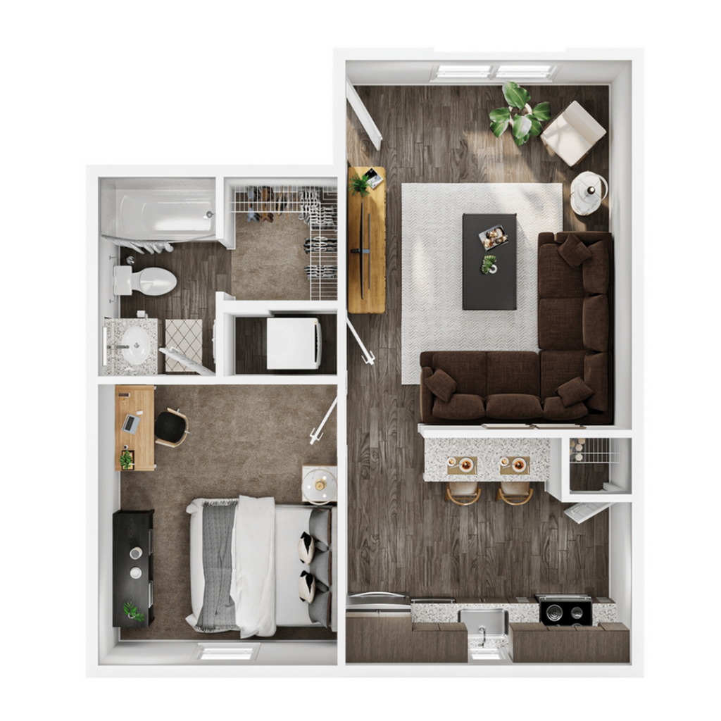 1BR/1BA – Big Sky