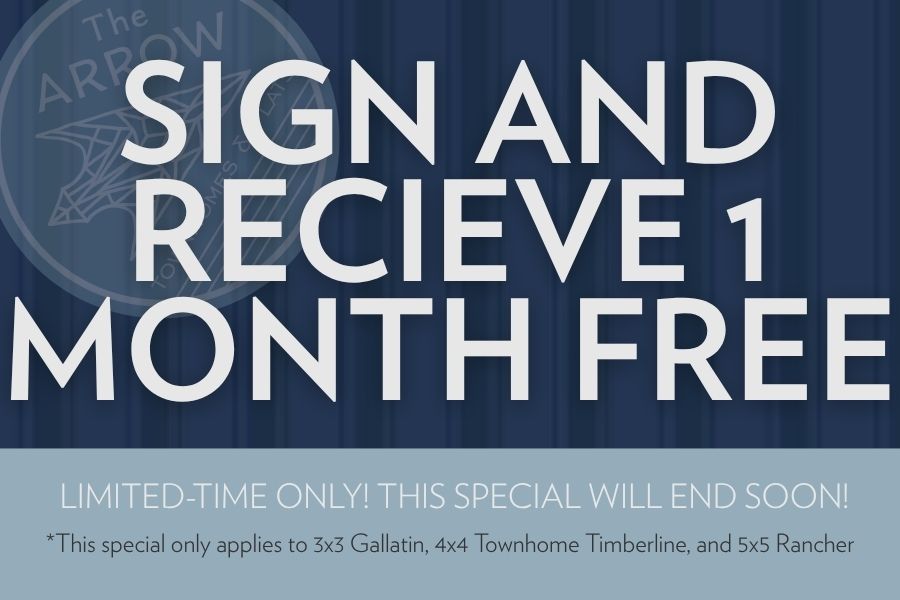 Sign and receive 1 month free at The Arrow