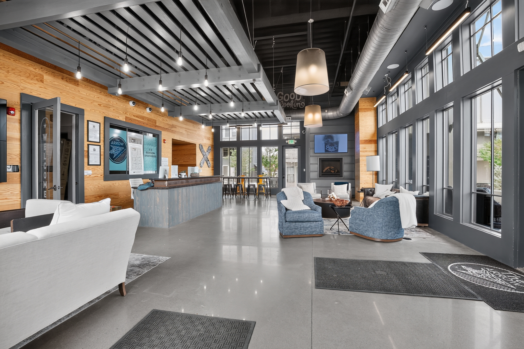 Leasing office and reception area of The Arrow